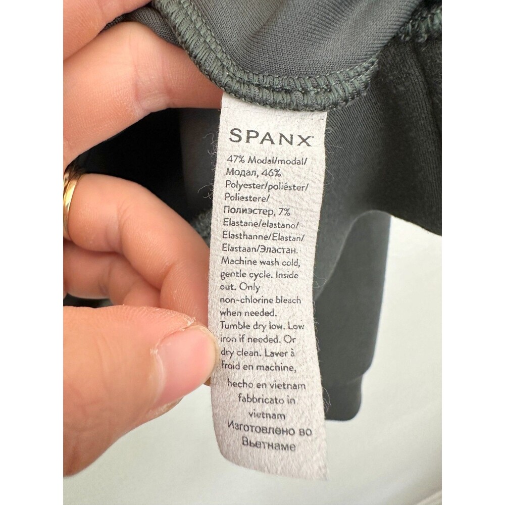 Spanx AirEssentials Half Zip Pullover Sweater Gre… - image 6